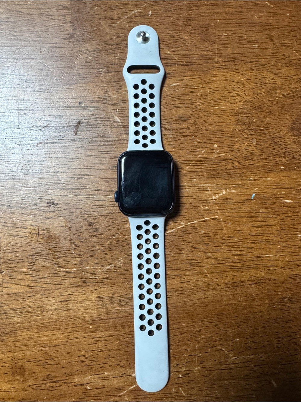 Apple Watch Series 6 Silver Aluminum Case with White Sport Band
